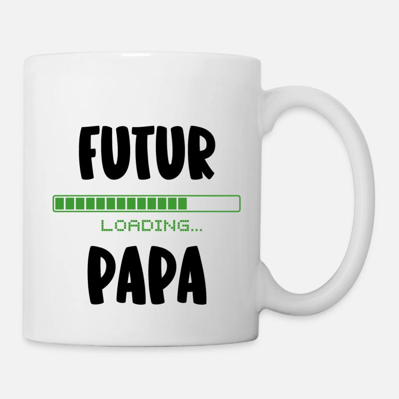 futur papa - Mug blanc - blanc