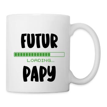 futur papy - Mug blanc - blanc - Droite