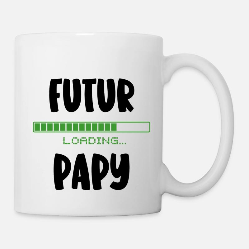 futur papy - Mug blanc - blanc
