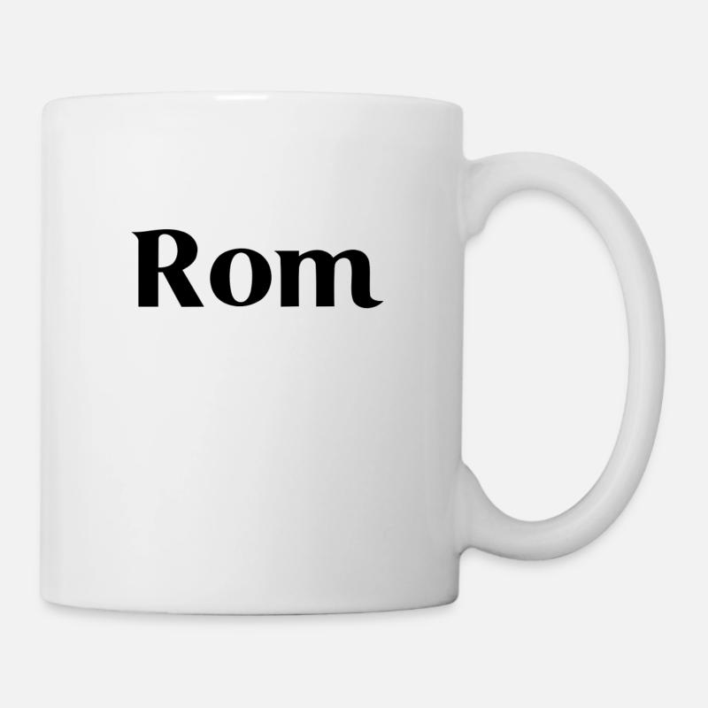 Rome - Black - Mug - white