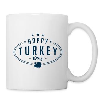 Happy Turkey Day | Thanksgiving - Mug blanc - blanc - Droite