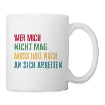 Selbstliebe Selbstbewusstsein ignoriere andere - Tasse - Weiß - Rechts