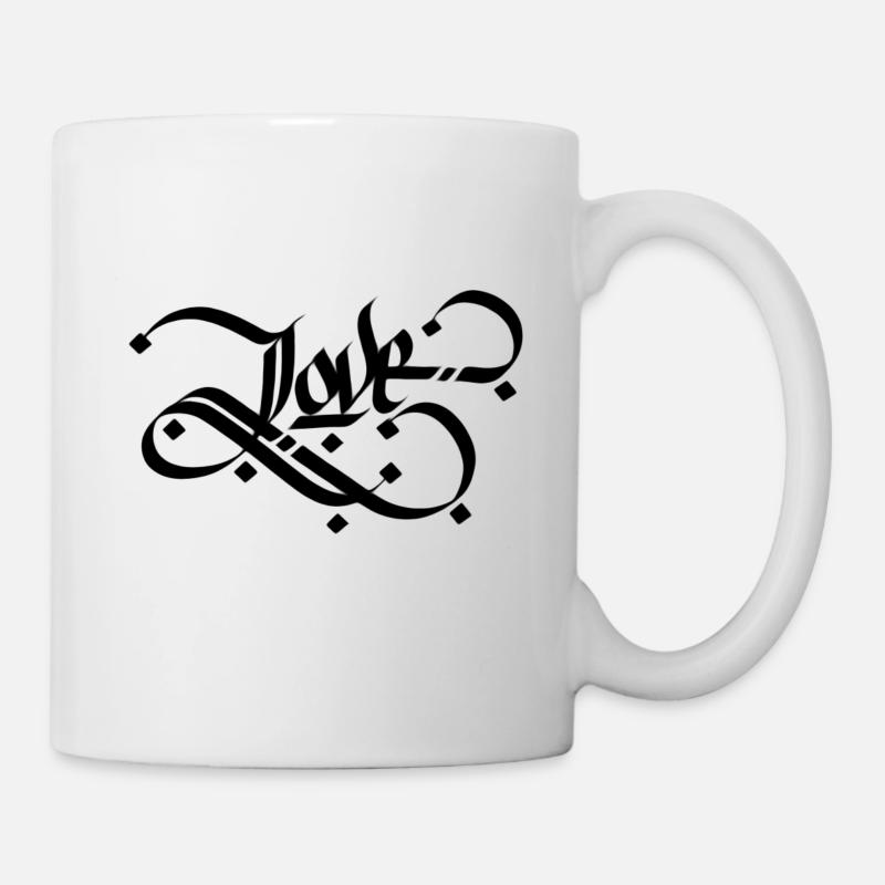 Amour - noir - Mug blanc - blanc
