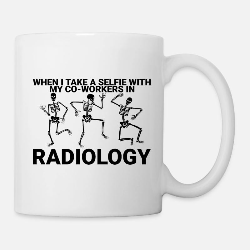 Quand je prends un selfie en radiologie 1 - Mug blanc - blanc