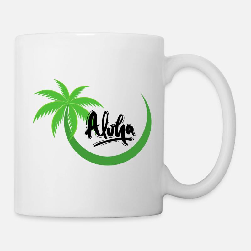 Aloha Palme - Tasse - Weiß
