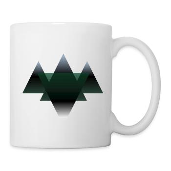 Moderne Berge - Tasse - Weiß - Rechts