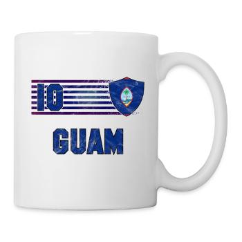 Guam Fußball Mannschaft - Tasse - Weiß - Rechts