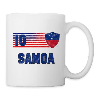 Samoa Fußball Mannschaft - Tasse - Weiß - Rechts