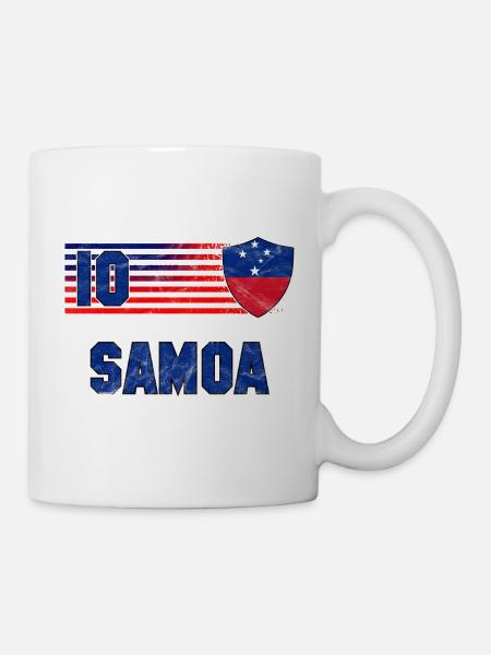 Samoa Fußball Mannschaft - Tasse - Weiß