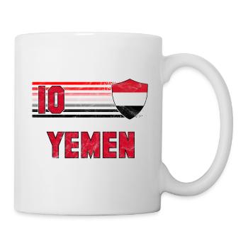 Jemen Fußball Mannschaft - Tasse - Weiß - Rechts
