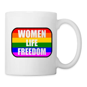 Women life freedom - Tasse - Weiß - Rechts