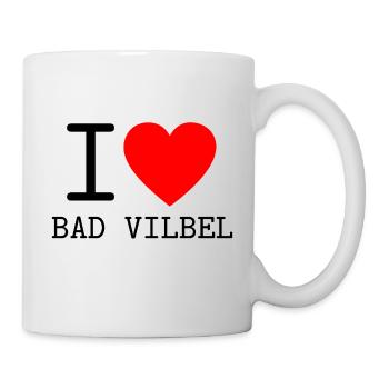 Deutschland I love Bad Vilbel Bundesland Hessen - Tasse - Weiß - Rechts