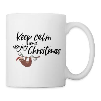 Keep calm and enjoy Christmas - Tasse - Weiß - Rechts