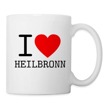 Deutschland I love Heilbronn Baden-Württemberg - Tasse - Weiß - Rechts