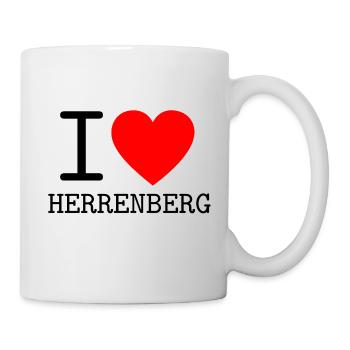 Deutschland I love Herrenberg Baden-Württemberg - Tasse - Weiß - Rechts