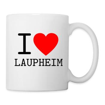 Deutschland I love Laupheim Baden-Württemberg - Tasse - Weiß - Rechts