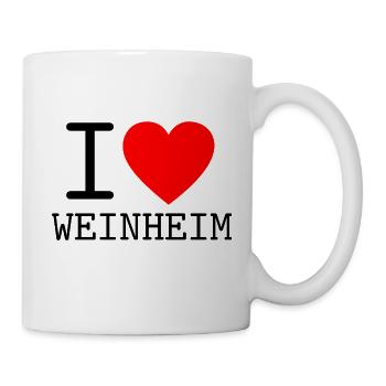 Deutschland I love Weinheim Baden-Württemberg - Tasse - Weiß - Rechts