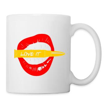 bouche - Mug blanc - blanc - Droite