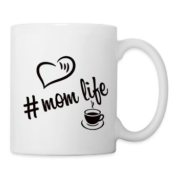 mom life coffee black - Tasse - Weiß - Rechts