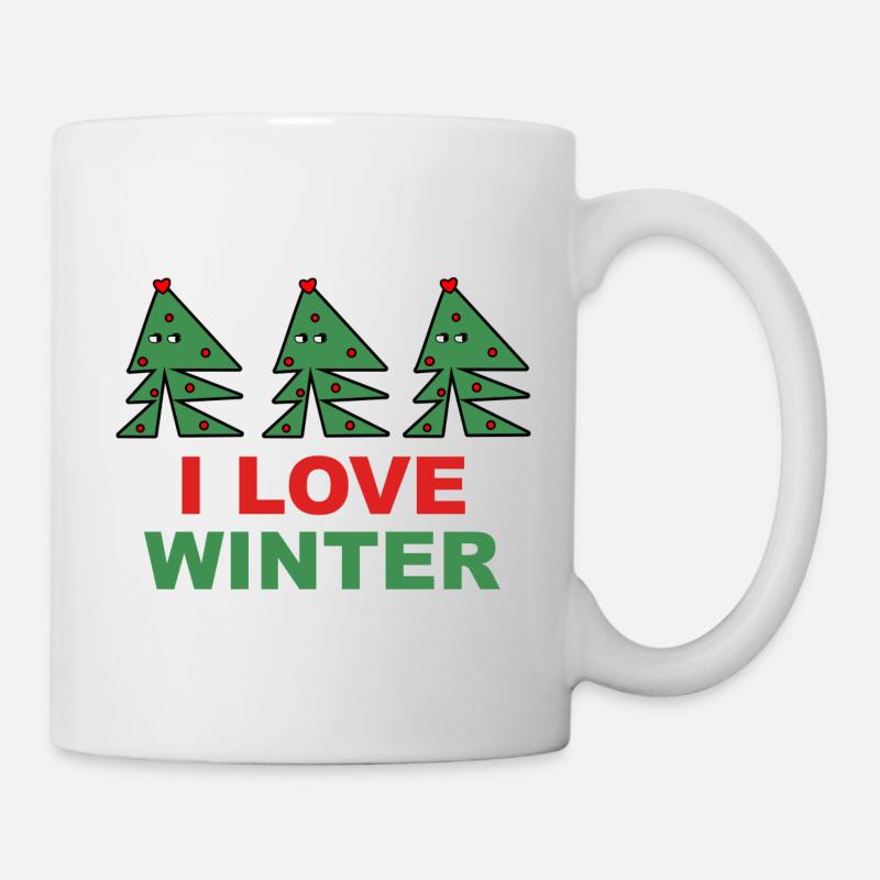 I Love Winter - Tasse - Weiß