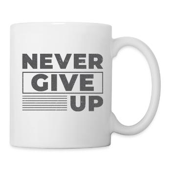 Never Give Up - Motivation - Mug - white - Right