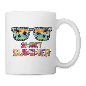 Sweet Summer - Lunettes de soleil Palm Sun - Mug blanc - blanc - Droite