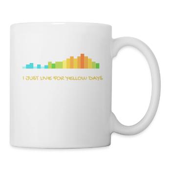 I just live for yellow days - Mug - white - Right