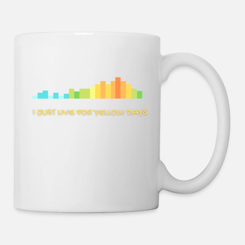 I just live for yellow days - Mug - white