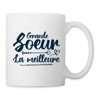 Beste große Schwester - Tasse - Weiß - Rechts