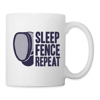 Fechter Fechtsport Degen Fechten - Tasse - Weiß - Rechts