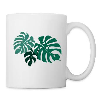 Monstera - Tasse - Weiß - Rechts