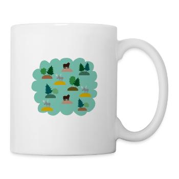 Nice bear and moose - Mug - white - Right