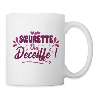 Beste Schwester, die Haarschnitte Geschenkidee Schwester - Tasse - Weiß - Rechts