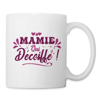 Best granny who blows his hair, grandma gift idea - Mug - white - Right