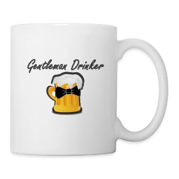 Gentleman Trinker - Tasse - Weiß - Rechts