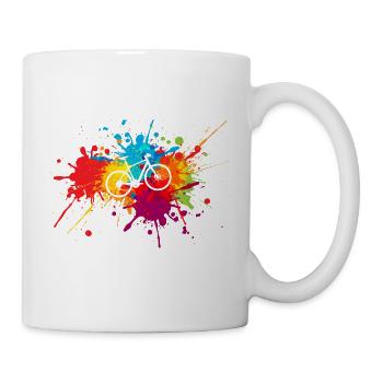 Bicycle painting - Mug - white - Right