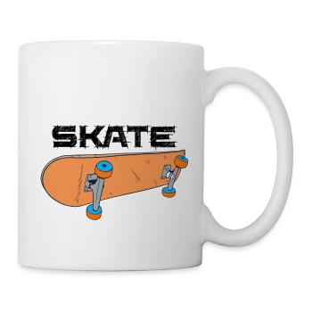 Skateboard Design for Skaters - Mug - white - Right