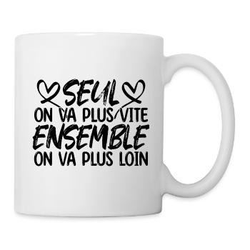Saint Valentin meilleure Copine copain amoureux - Mug blanc - blanc - Droite