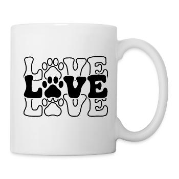 Love - Paw - Mug - white - Right