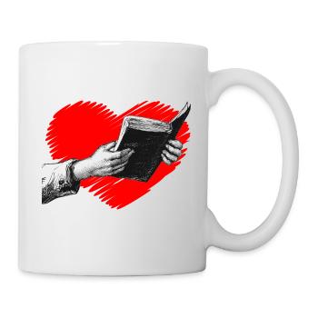 Lire le livre Hearts - Mug blanc - blanc - Droite