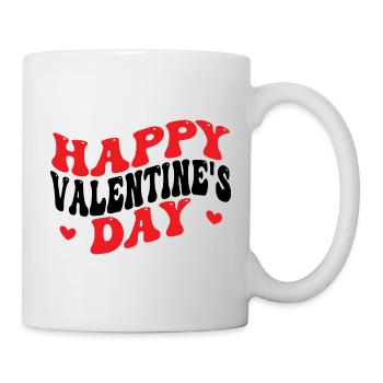 Happy Valentine's Day - Tasse - Weiß - Rechts