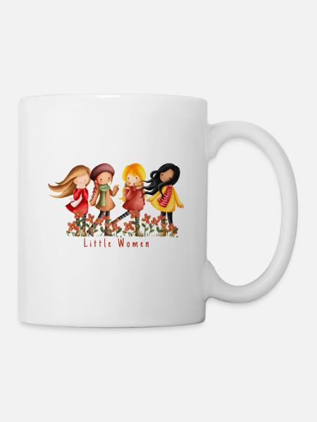 Litte Women - Happy Girls - Kleine Mädchen - Tasse - Weiß