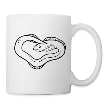 Doreene the moray eel has migraines - Mug - white - Right