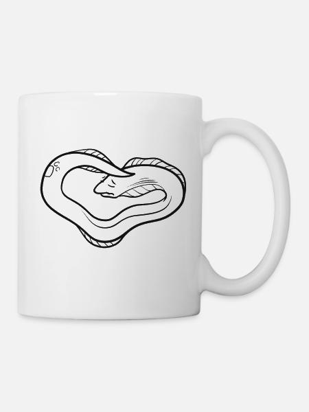 Doreene die Muräne hat Migräne - Tasse - Weiß