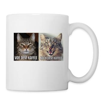 Nach und Vor dem Kaffe - Tasse - Weiß - Rechts