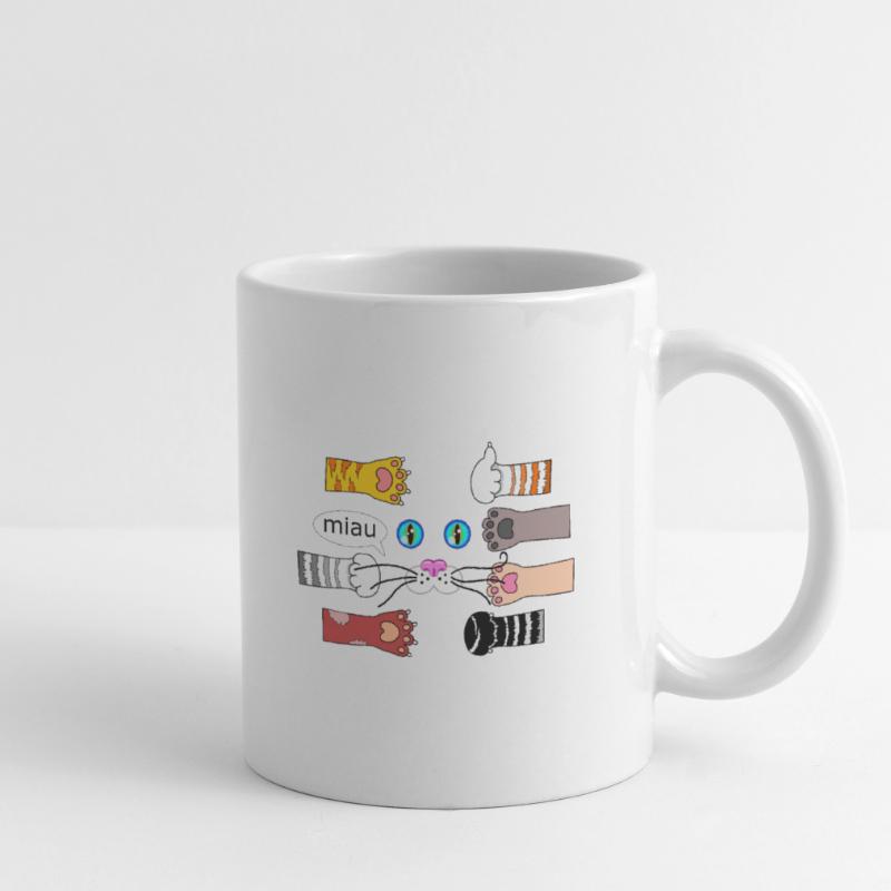 Cat Design Cat Paws Cat Muzzle Mug
