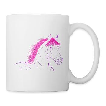 Horse Pink - Mug - white - Right