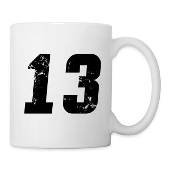 Cool Number 13 - 13 Years Old 13th Birthday Gift - Mug - white - Right