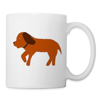 hund - Tasse - Weiß - Rechts