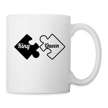 König und Königin - Tasse - Weiß - Rechts